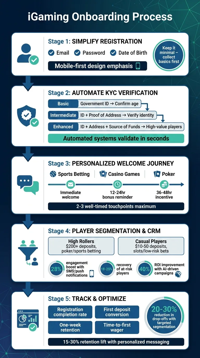 iGaming Player Onboarding Process: From Registration to Retention