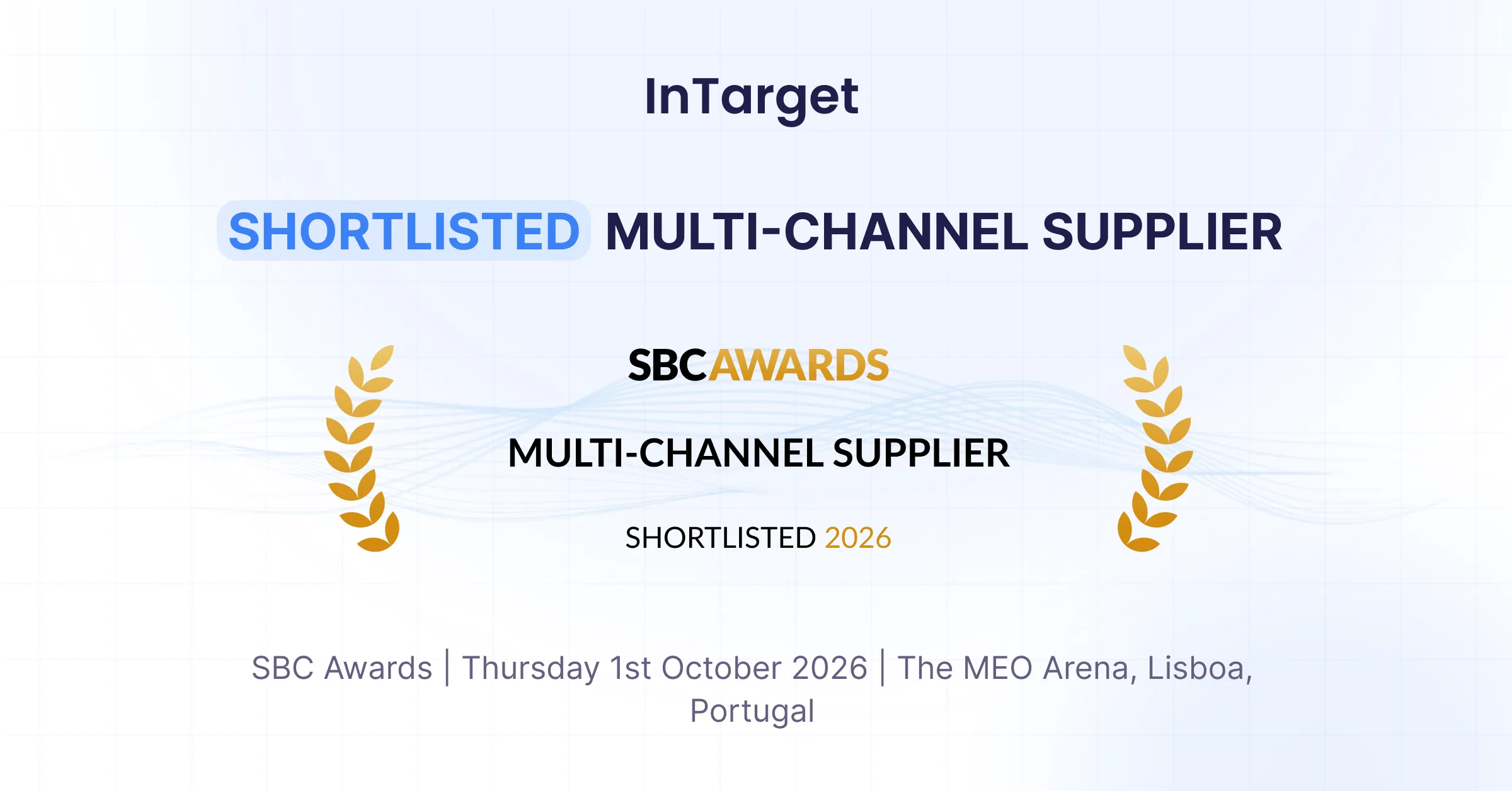 InTarget Shortlisted for Multi-Channel Supplier at the SBC Awards 2026