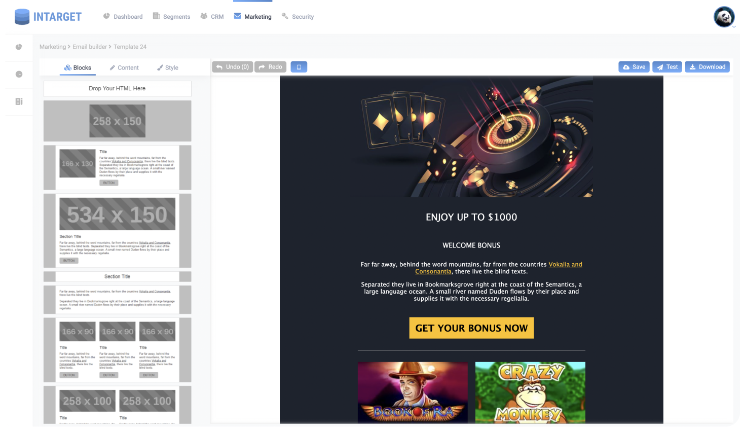 Email marketing created for online casinos | InTarget