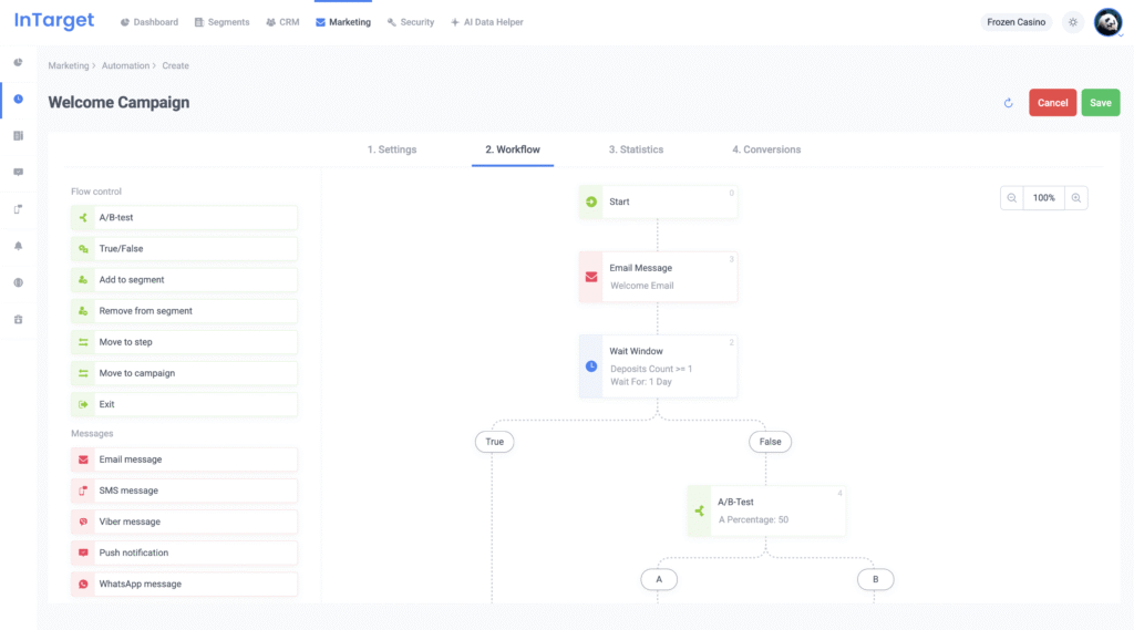 InTarget — CRM and Marketing system for iGaming | InTarget